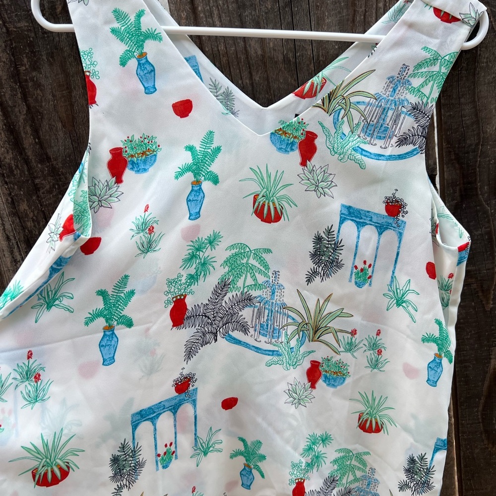 Ann Taylor houseplants blouse